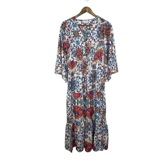 Anthropologie Boemo Bohemian V-neck Maxi Dress - Picture 2 of 10